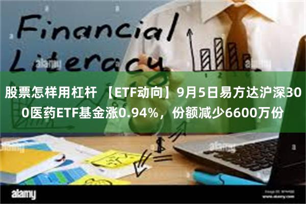 股票怎样用杠杆 【ETF动向】9月5日易方达沪深300医药ETF基金涨0.94%，份额减少6600万份